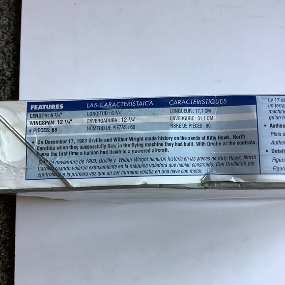 Revell Wright Flyer 100th Anniversary Model Kit 1:39 Scale Ages 10+ NEW NOS - Picture 11 of 12